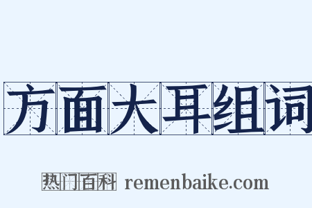 方面大耳组词是什么意思的图片